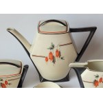 ĆMIELÓW. Porcelain tea service Caprice for 5 persons.
