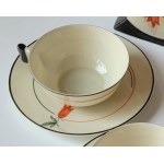 ĆMIELÓW. Porcelain tea service Caprice for 5 persons.