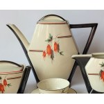 ĆMIELÓW. Porcelain tea service Caprice for 5 persons.