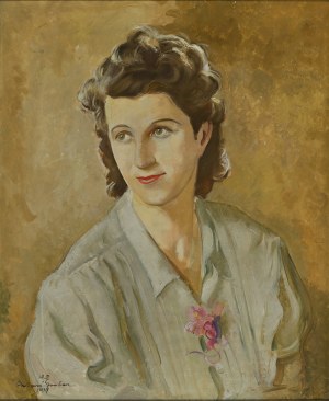 GRABARZ Antoni (1904-1965) - Portret kobiety; 1948.