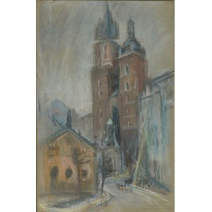 MITARSKI Wilhelm (1879-1923) - Cracovia: Chiesa di Santa Maria; 1920