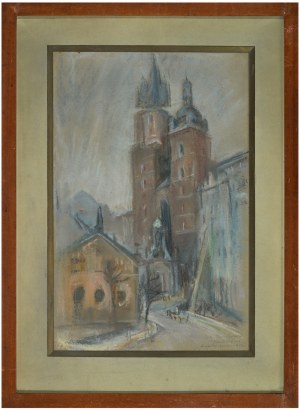 MITARSKI Wilhelm (1879-1923) - Kraków: kościół Mariacki; 1920