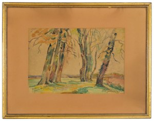 SIWIERSKI Włodzimierz (1905-1984) - Pejzaż z drzewami; 1932