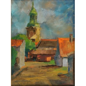 BURCHARDT Władysław (1921-2003) - „Stary Fordon z kościołem św. Mikołaja”