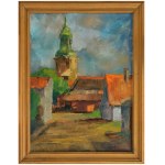 BURCHARDT Władysław (1921-2003) - „Stary Fordon z kościołem św. Mikołaja”