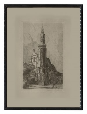 Sager Otto (1870-1937) [BYDGOSZCZ] - Klarissenkirche. (Kościół klarysek); pocz. XX w. Akwaforta
