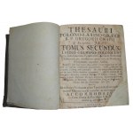 KNAPIUSZ, Grzegorz - Thesauri Polono-Latino-Graeci. Poznań 1754