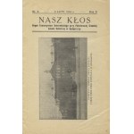 NASZ Kłos: organ Towarzystwa Koleżeńskiego przy Państwowej Średniej Szkole Rolniczej w Bydgoszczy. 1934