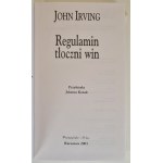 IRVING John - REGULAMIN TŁOCZNI WIN z serii Biblioteczka Interesującej Prozy