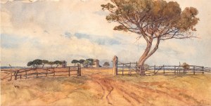 FILIPPO ANIVITTI (Roma 1876-1955), Countryside landscape, 1926