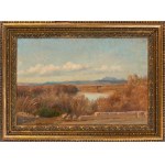 NAPOLEONE PARISANI (Camerino 1854-Roma 1932), Tevere river bend