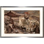 GIOVANNI BRANCACCIO (Pozzuoli 1903-Napoli 1975), Sketch, people by the river, 1942
