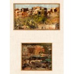EZELINO BRIANTE (Napoli 1901-Roma 1971), Lot of two little port views