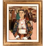 AMILCARE BIA (Parma 1899-La Spezia 1972), Lady in Sardinian costume, 1930s