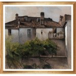 UMBERTO PRENCIPE (Napoli 1879-Roma 1962), Courtyard of Orvieto, 1937