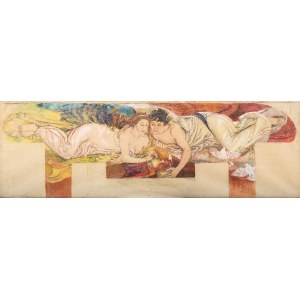 GIULIO BARGELLINI (Firenze 1875 - Roma 1936), Štúdia mozaikového vlysu, 1931 ca.