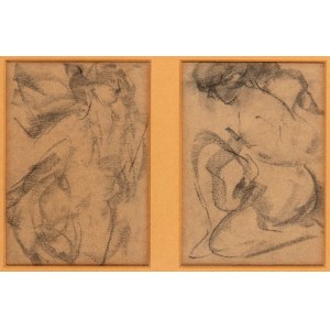 ANTONIO MANCINI (Roma 1852-1930), Lot of two female figures drawings