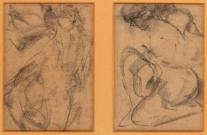 ANTONIO MANCINI (Roma 1852-1930), Lot of two female figures drawings