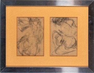 ANTONIO MANCINI (Roma 1852-1930), Lot of two female figures drawings