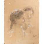 ANTONIO MANCINI (Roma 1852-1930), Portrait of artist's siblings: Enrica and Alfredo Mancini,
