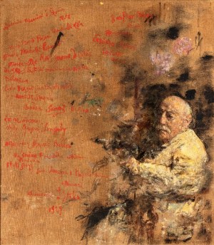 ANTONIO MANCINI (Roma 1852-1930), Autobiographical self-portrait, 1929