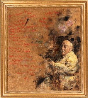 ANTONIO MANCINI (Roma 1852-1930), Autobiographical self-portrait, 1929