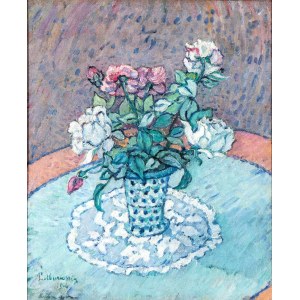 PIETRO MARUSSIG (Trieste 1879-Pavia 1937), Vase with flowers, 1916