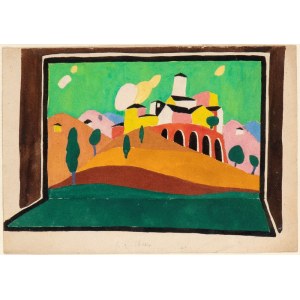 GIGI CHESSA (Torino 1898-1935), Study for theatrical scenography, 1930s