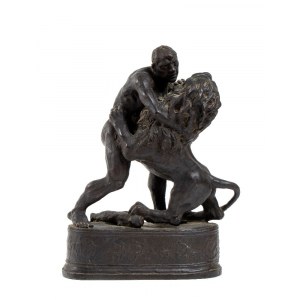 RENATO MARINO MAZZACURATI (Galliera 1907-Parma 1969), Heracles and Nemean lion, First half of XX century
