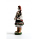 MANIFATTURA ICARO RODI, Female figure in traditional costumes, 1930s