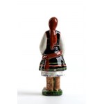 MANIFATTURA ICARO RODI, Female figure in traditional costumes, 1930s