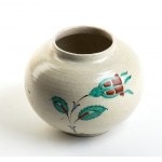 MANIFATTURA ICARO RODI, Vaso rotondo con decorazioni floreali, anni '30