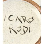 MANIFATTURA ICARO RODI, Vaso rotondo con decorazioni floreali, anni '30