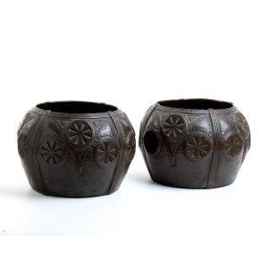 GUSTAV GURSCHNER (Mühldorf a.Inn 1873-Vienna 1970), Lot of two bronze vases