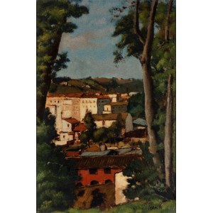 LUIGI SURDI (Napoli 1897-Roma 1959), View of houses, 1931
