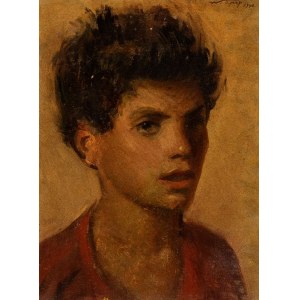 WILLIAM APAP (La Valletta 1918-Roma 1970), Young man portrait, 1942