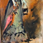 UNIDENTIFIED SIGNATURE, Woman with umbrella