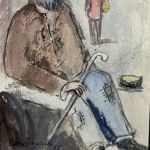 Bruno Triscino, Street with Characters - Bruno Triscino