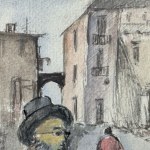 Bruno Triscino, Street with Characters - Bruno Triscino