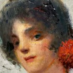 ANONIMO, Portrait of a woman in the Impressionist style