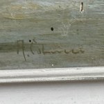 UNIDENTIFIED SIGNATURE, Lake with Swans