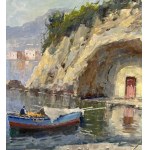 R. TOZZI, View of the Neapolitan Coast - R. Tozzi