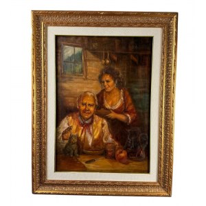 ANONIMO, Figures in an interior