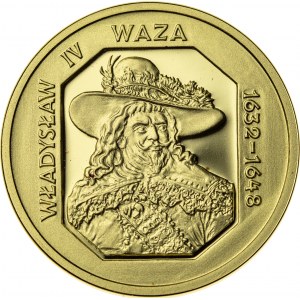 100 zł, 1999, Władysław IV Waza, Au900, 8g, III RP