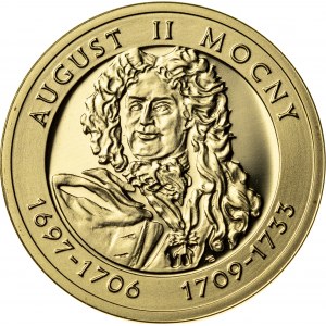 100 zł, 2005, August II Mocny, Au900, 8g, III RP