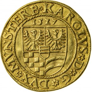 dukat, 1527, Karol I Podiebrad 1498 -1536, Złoty Stok