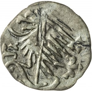 halerz, 1416-1444/1447, Konrad V Kantner lub Konrad VII Biały, Oleśnica, rzadka odmiana