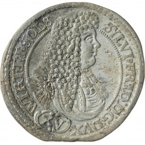 15 krajcarów, 1675, Sylwiusz Fryderyk 1664-1697, Oleśnica, R3