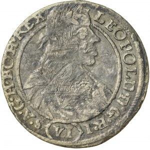 6 krajcarów, 1665, SH, Wrocław