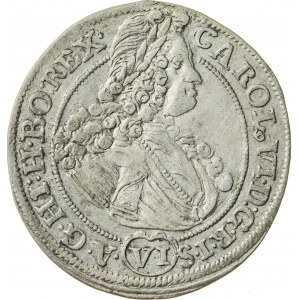 6 krajcarów, 1713, Karol VI, Wrocław